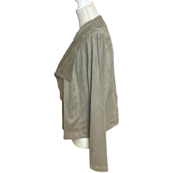 Romeo + Juliet Couture Open Front Taupe Jacket Large - Picture 2 of 6